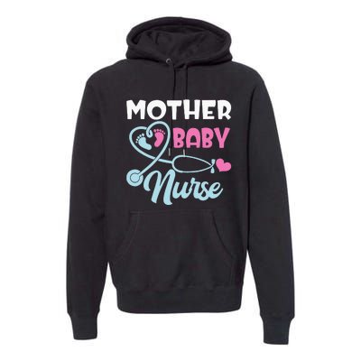 Postpartum Mother Baby Nurse Mom Baby Postpartum Nursing Premium Hoodie