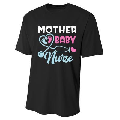 Postpartum Mother Baby Nurse Mom Baby Postpartum Nursing Performance Sprint T-Shirt