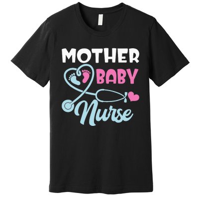 Postpartum Mother Baby Nurse Mom Baby Postpartum Nursing Premium T-Shirt