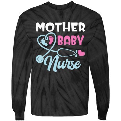 Postpartum Mother Baby Nurse Mom Baby Postpartum Nursing Tie-Dye Long Sleeve Shirt