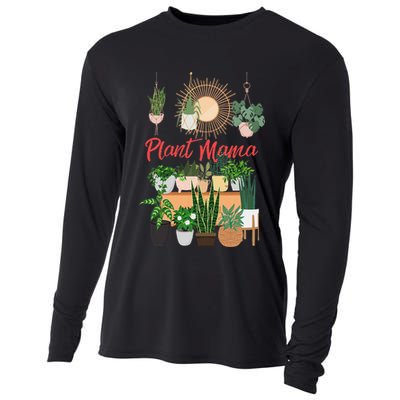 Plant Mama Crazy Plant lady Mom Indoor Flower Floral Garden Cooling Performance Long Sleeve Crew