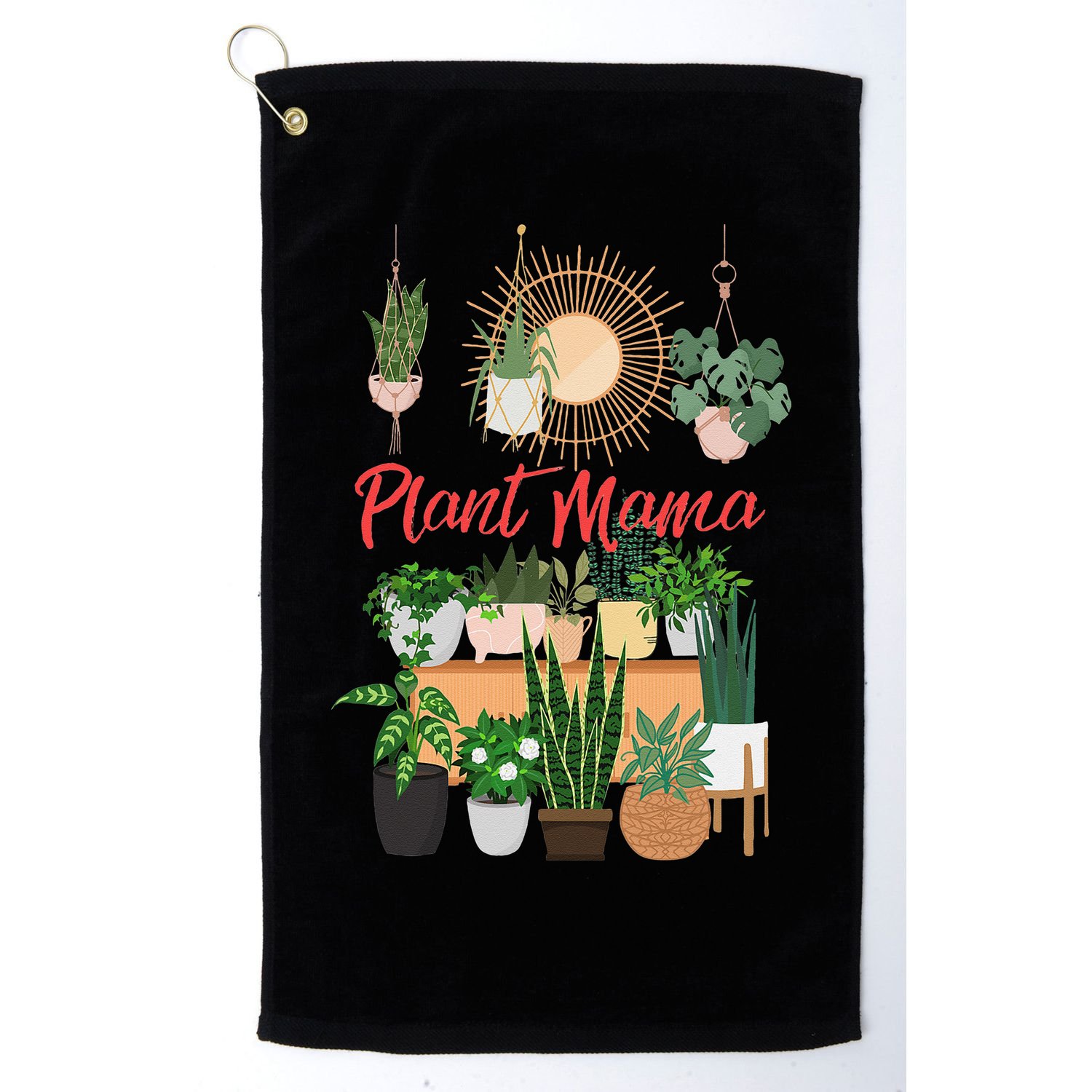 Plant Mama Crazy Plant lady Mom Indoor Flower Floral Garden Golf Towel