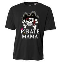 Pirate Mama Costume Jolly Roger Crossbones Funny Pirate Mom Cooling Performance Crew T-Shirt