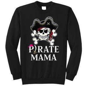 Pirate Mama Costume Jolly Roger Crossbones Funny Pirate Mom Sweatshirt