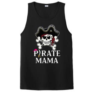 Pirate Mama Costume Jolly Roger Crossbones Funny Pirate Mom PosiCharge Competitor Tank