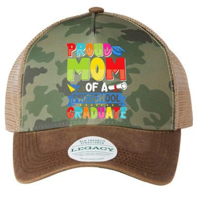 Proud Mom Class Of 2025 Preschool Pre-K Graduate Graduation Legacy Tie Dye Trucker Hat