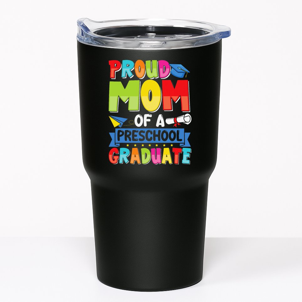 Proud Mom Class Of 2025 Preschool Pre-K Graduate Graduation Tumbler