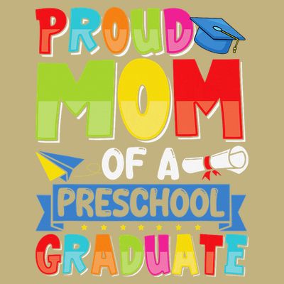 Proud Mom Class Of 2025 Preschool Pre-K Graduate Graduation T-Shirt