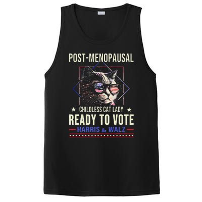 Post Menopausal Childless Cat Lady Ready To Vote Kamala PosiCharge Competitor Tank