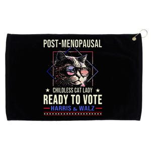 Post Menopausal Childless Cat Lady Ready To Vote Kamala Grommeted Golf Towel