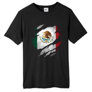 Proud Mexican Chicano Latino Torn Ripped Mexico Flag Tall Fusion ChromaSoft Performance T-Shirt