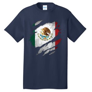 Proud Mexican Chicano Latino Torn Ripped Mexico Flag Tall T-Shirt