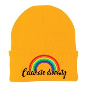 Pride Month Celebrate Diversity Lgbt Cute Gift Knit Cap Winter Beanie