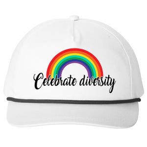 Pride Month Celebrate Diversity Lgbt Cute Gift Snapback Five-Panel Rope Hat