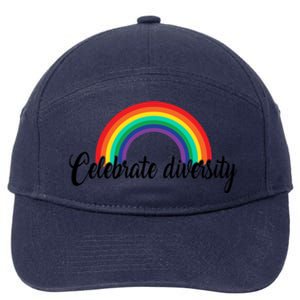 Pride Month Celebrate Diversity Lgbt Cute Gift 7-Panel Snapback Hat