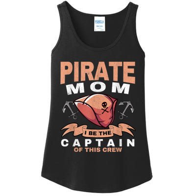 Pirate Mom Caribbean Freebooter Captain Mother Pirate Ladies Essential Tank