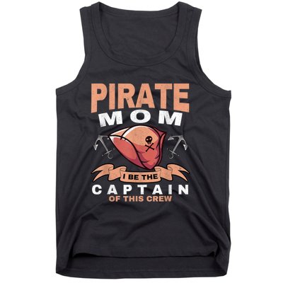 Pirate Mom Caribbean Freebooter Captain Mother Pirate Tank Top