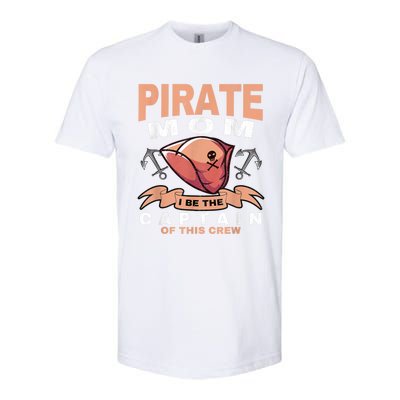 Pirate Mom Caribbean Freebooter Captain Mother Pirate Softstyle CVC T-Shirt