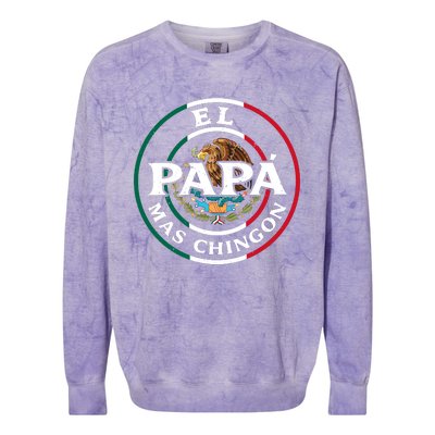 Papa Mas Chingon Mexico Colorblast Crewneck Sweatshirt