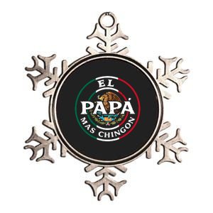 Papa Mas Chingon Mexico Metallic Star Ornament