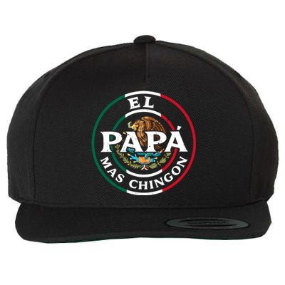 Papa Mas Chingon Mexico Wool Snapback Cap