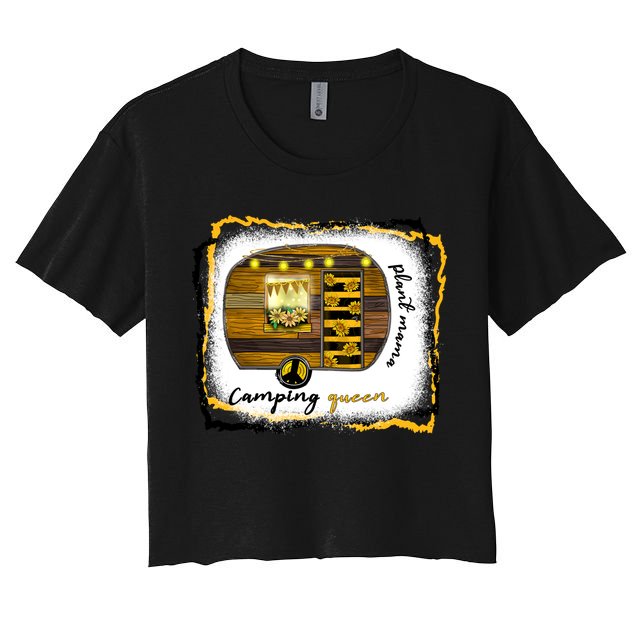 Plant Mama Camping Queen Mother's Day Gift Crop Top