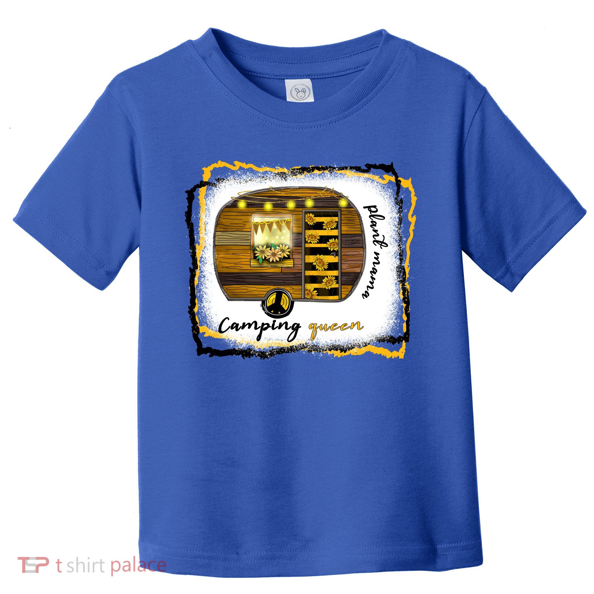 Plant Mama Camping Queen Mother's Day Gift Toddler T-Shirt