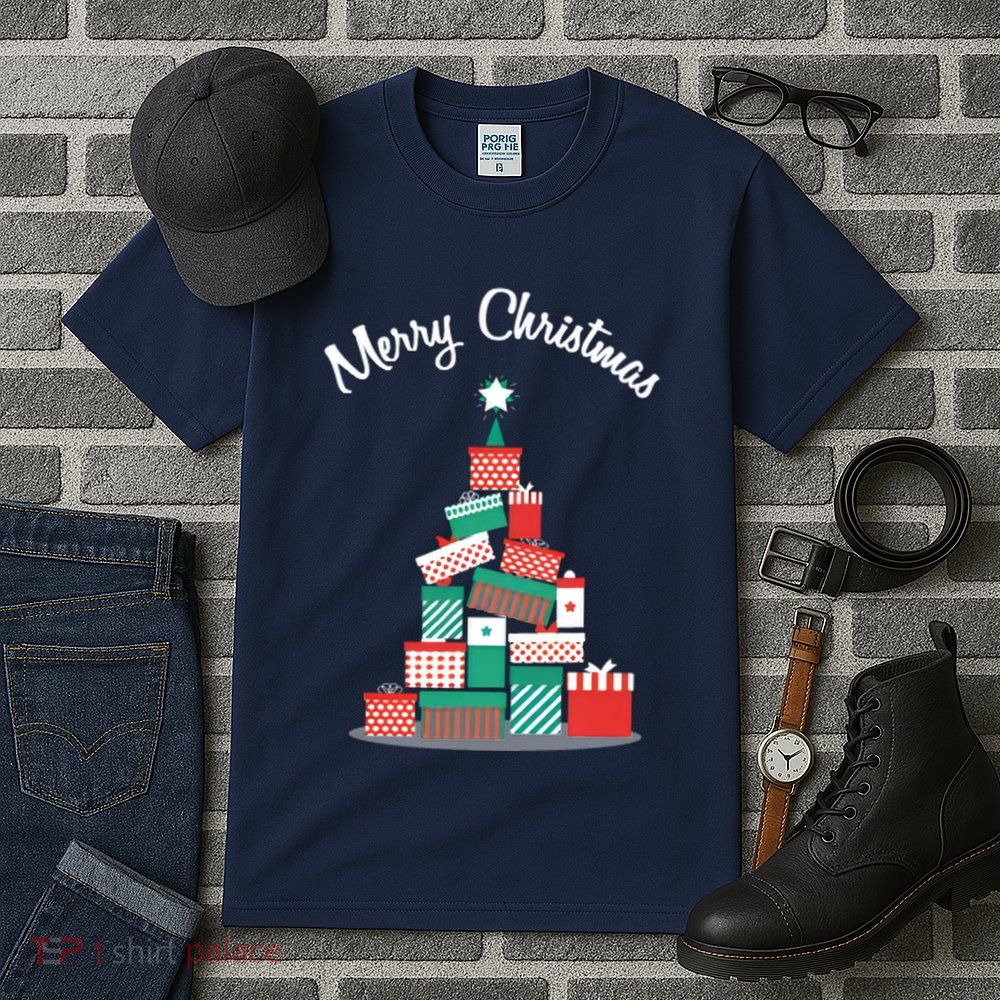 Present Merry Christmas Tree Tall T-Shirt
