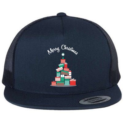 Present Merry Christmas Tree Flatbill Hat