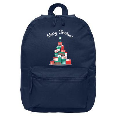 Present Merry Christmas Tree 16 in Basic Backpack
