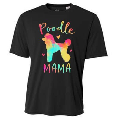 Poodle Mama Colorful Poodle Gifts Dog Mom Cooling Performance Crew T-Shirt