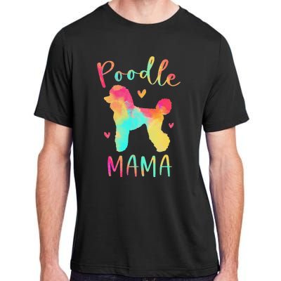 Poodle Mama Colorful Poodle Gifts Dog Mom Adult ChromaSoft Performance T-Shirt