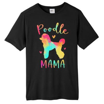 Poodle Mama Colorful Poodle Gifts Dog Mom Tall Fusion ChromaSoft Performance T-Shirt