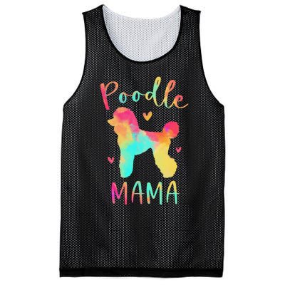 Poodle Mama Colorful Poodle Gifts Dog Mom Mesh Reversible Basketball Jersey Tank