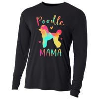 Poodle Mama Colorful Poodle Gifts Dog Mom Cooling Performance Long Sleeve Crew