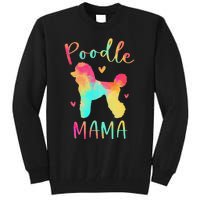 Poodle Mama Colorful Poodle Gifts Dog Mom Tall Sweatshirt