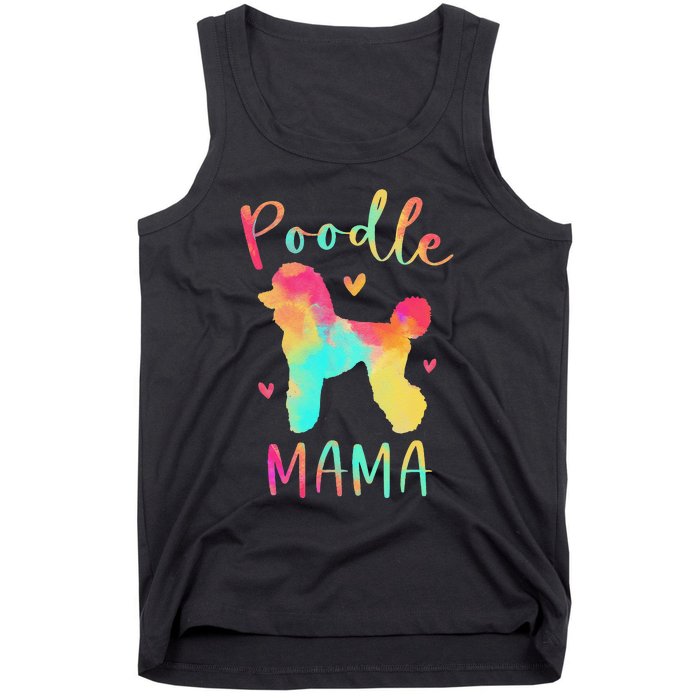 Poodle Mama Colorful Poodle Gifts Dog Mom Tank Top