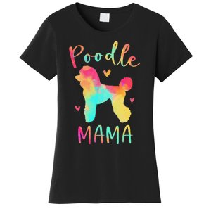 Poodle Mama Colorful Poodle Gifts Dog Mom Women's T-Shirt