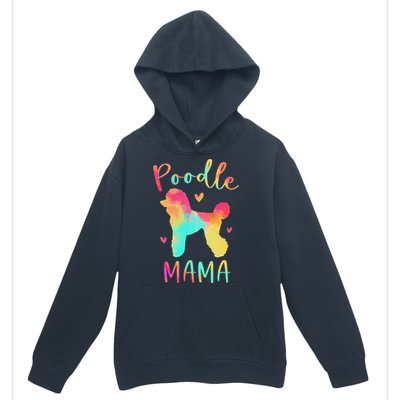 Poodle Mama Colorful Poodle Gifts Dog Mom Urban Pullover Hoodie