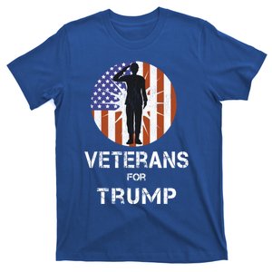 Proud Military Combat Veteran For Trump Armed Forces Funny Gift T-Shirt