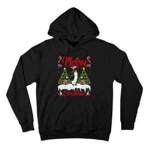 Penguin Merry Christmas Tree Lighting Emperor Penguin Xmas Hoodie