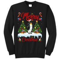 Penguin Merry Christmas Tree Lighting Emperor Penguin Xmas Sweatshirt