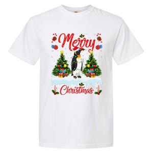 Penguin Merry Christmas Tree Lighting Emperor Penguin Xmas Garment-Dyed Heavyweight T-Shirt