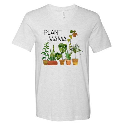 Plant Mama Crazy Plant Lady Monstera Mom V-Neck T-Shirt