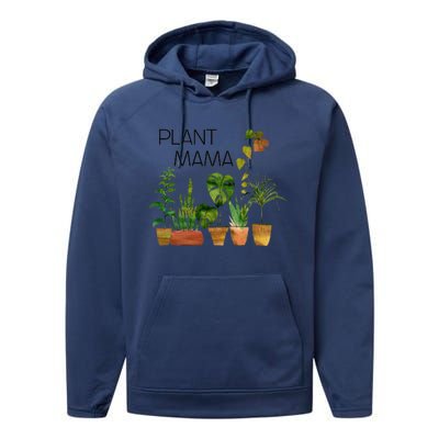 Plant Mama Crazy Plant Lady Monstera Mom Performance Fleece Hoodie