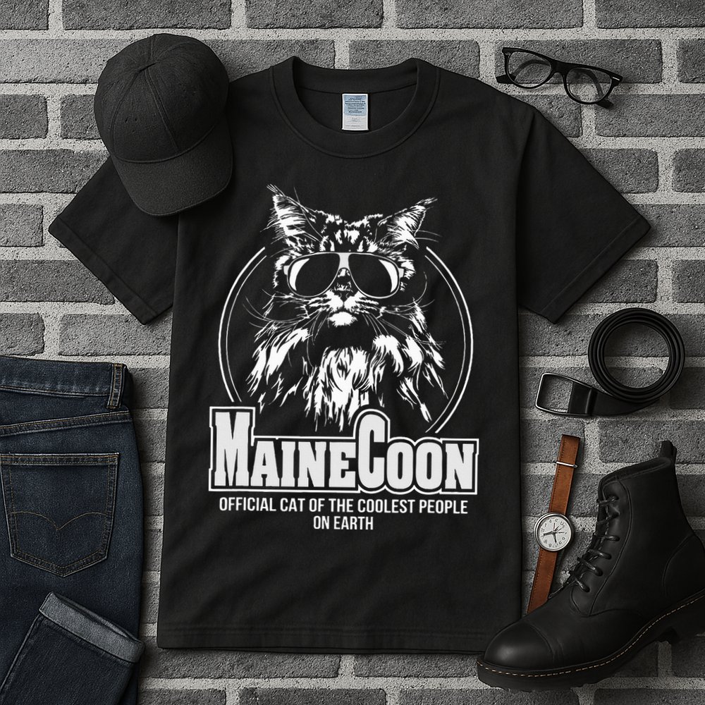 Proud Maine Coon Cool Cat Tall T-Shirt