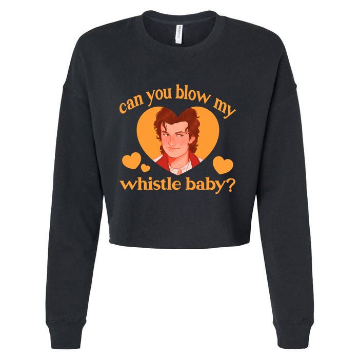 Peeta Mellark Can You Blow My Whistle Baby Josh Meme Josh Can You Cropped Pullover Crew