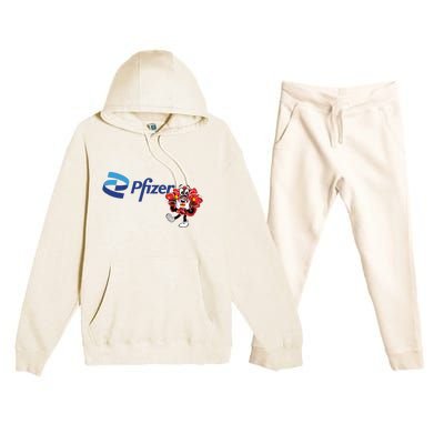 Pfizer Mascot Clotty Premium Hooded Sweatsuit Set