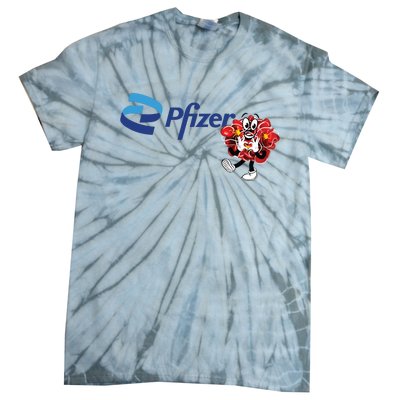 Pfizer Mascot Clotty Tie-Dye T-Shirt