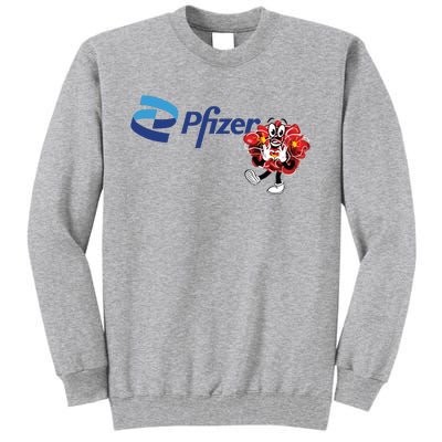 Pfizer Mascot Clotty Tall Sweatshirt